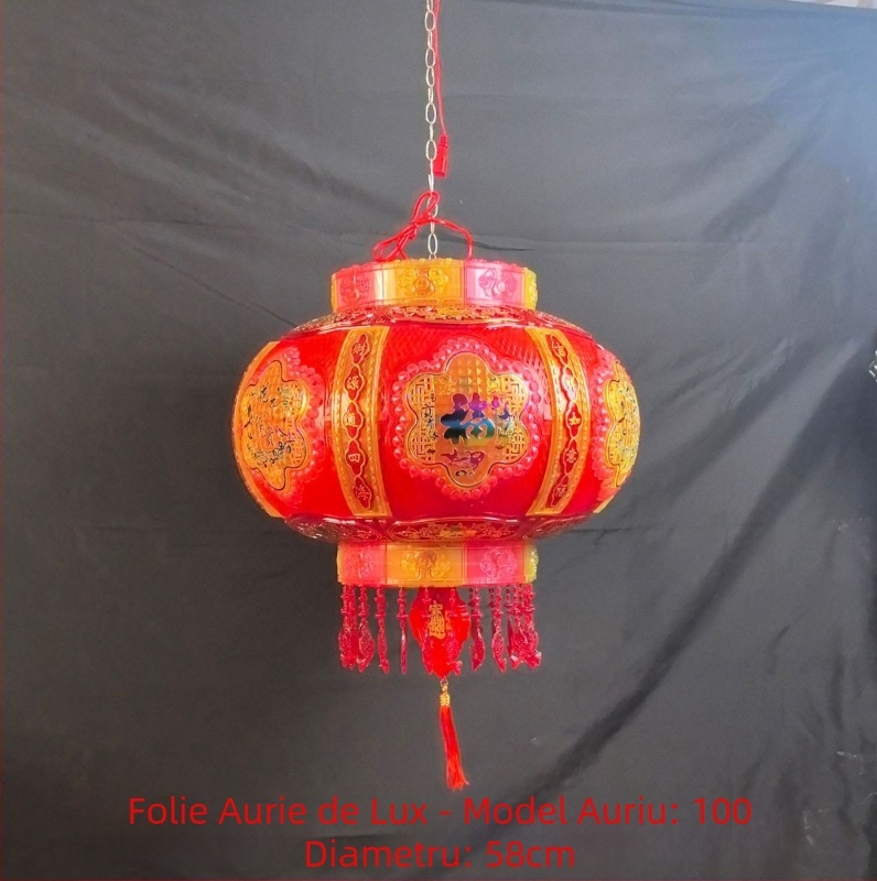 Lanterne rotative cu lumânări pentru intrare – pereche de lanterne colorate cu semne de noroc pentru Festivalul de Primăvară, balcon sau nuntă