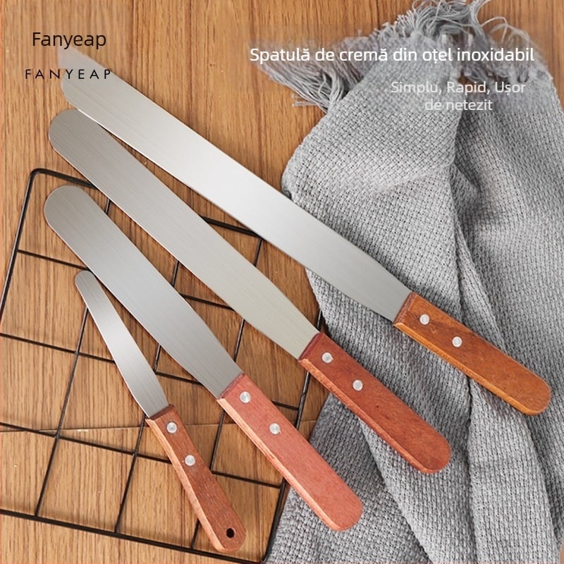 Fan yi A1P30 - Spatulă din aluminiu pentru decorarea prăjiturilor cu cremă