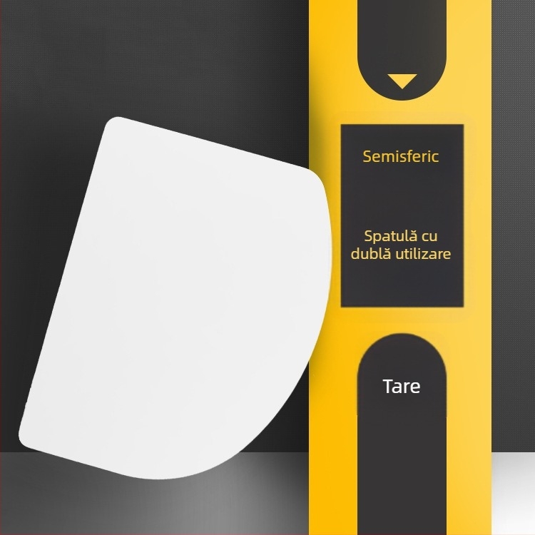Plastic PP de calitate alimentară – mare, mediu și mic; tăietor semicircular trapezoidal și lamă de răzuire pentru tort și cremă