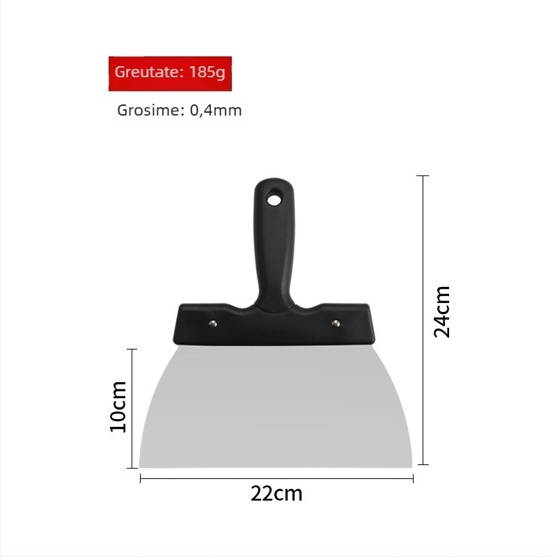 Spatula pentru temperarea ciocolatei, cuțit pentru aluat din oțel inoxidabil, raclă pentru făină, spatulă pentru cremă, unealtă de patiserie