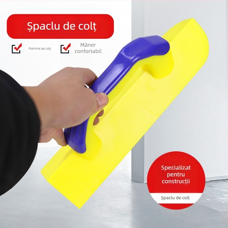 Instrument de colț temperat pentru zidărie și tencuială, mistrie de finisare rezistentă la uzură pentru nivelare