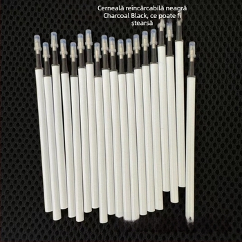 Refill 11 cm pentru scriere cu șters prin frecare, cerneală albastră 0,5 mm, pentru pixuri gel