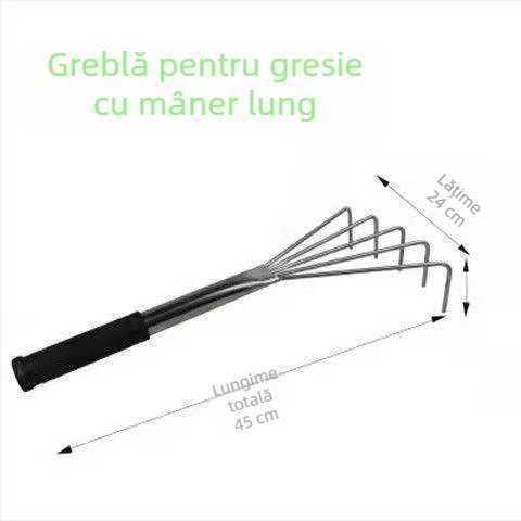Instrument de nivelare a plăcilor cu cinci dinți, oțel inoxidabil, pentru decor interior, 350×200×170 mm
