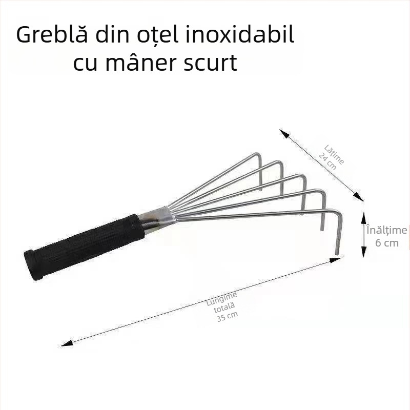 Instrument de nivelare a plăcilor cu cinci dinți, oțel inoxidabil, pentru decor interior, 350×200×170 mm