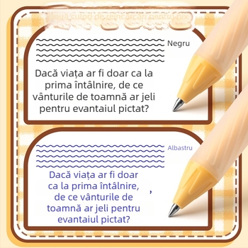 Stilou erasibil cu miez rotativ — drăguț stilou de semnătură (gel/ballpoint)