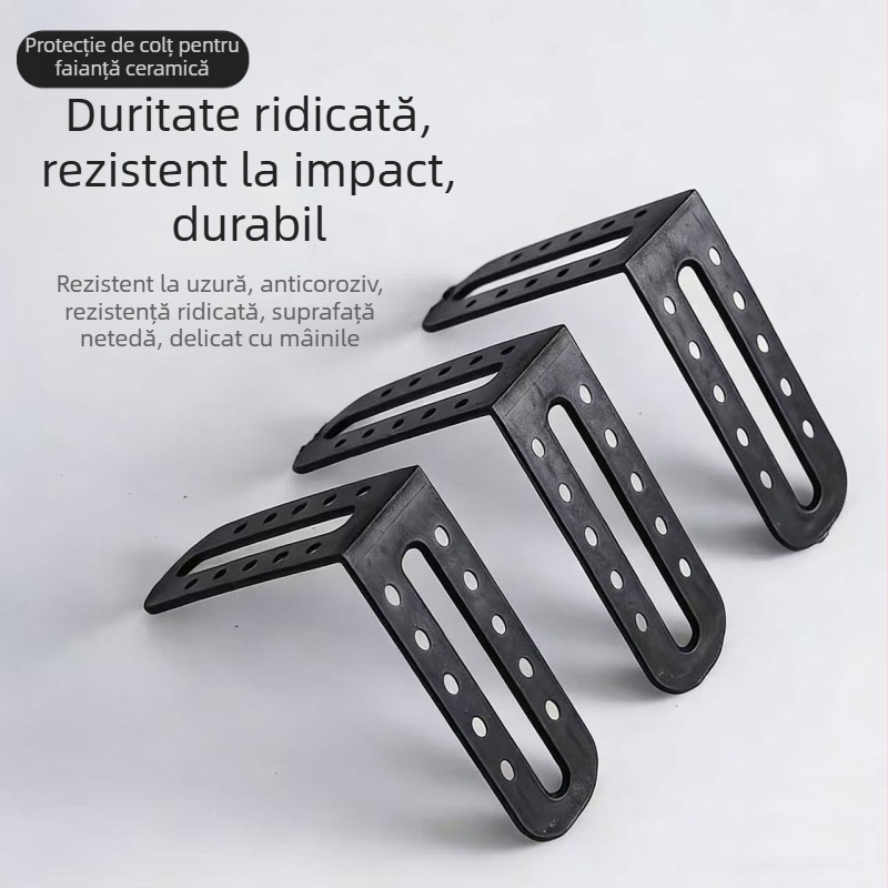 Fixator de colț din plastic pentru plăci și nivelator cu unghi drept pentru montaj pe pereți