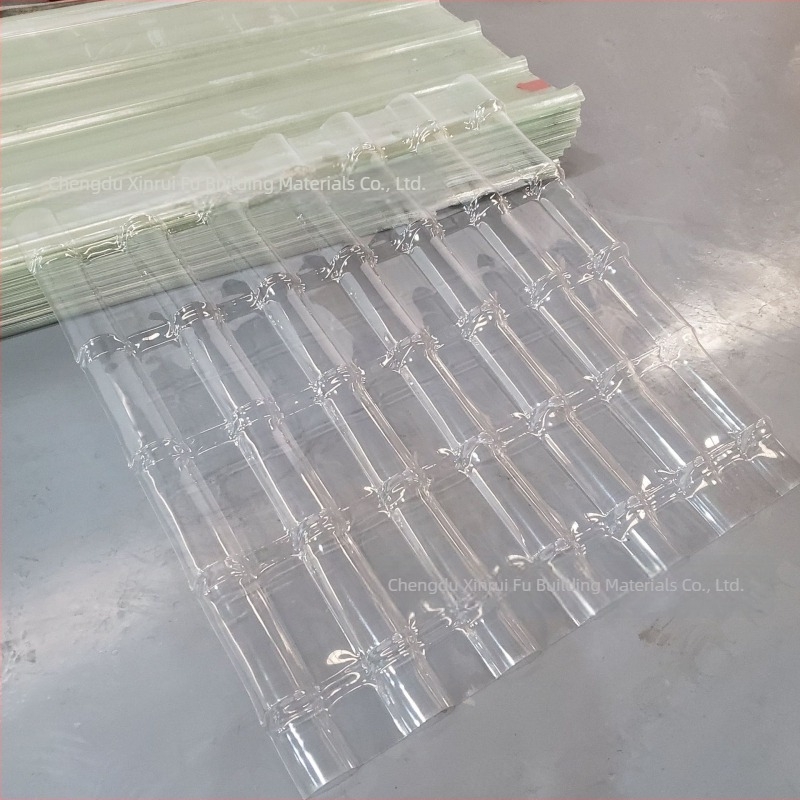 FRP transparente pentru lumină naturală, plăci din rășină și panouri din fibră de sticlă, panouri cu dublu strat, înaltă transparență, personalizate