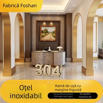 Cadrul de ușă pentru lift din oțel inoxidabil 304, cu margine decorativă