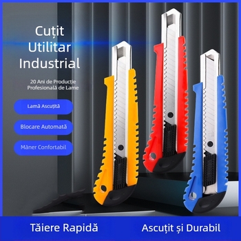 Cuțit universal mare pentru casă și birou, cuțit pentru tapet și tăierea hârtiei, instrument de birou, calitate industrială