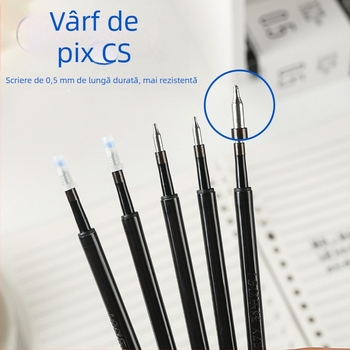 Le Xuan refil gel ștergător termic pentru stiloul CS, 0,5 mm, albastru cristal, cutie cu 20 de bucăți