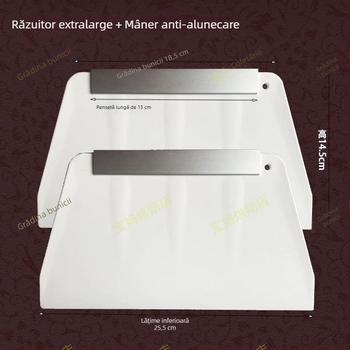 Lopată din plastic pentru foi de orez, extra-large, groasă, formă trapezoidală