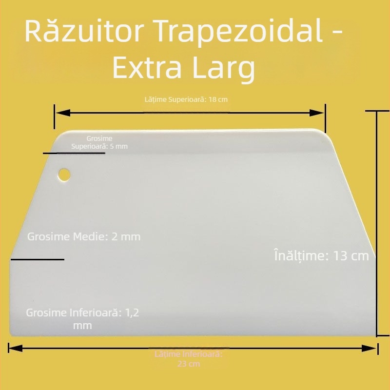 Lopată din plastic pentru foi de orez, extra-large, groasă, formă trapezoidală