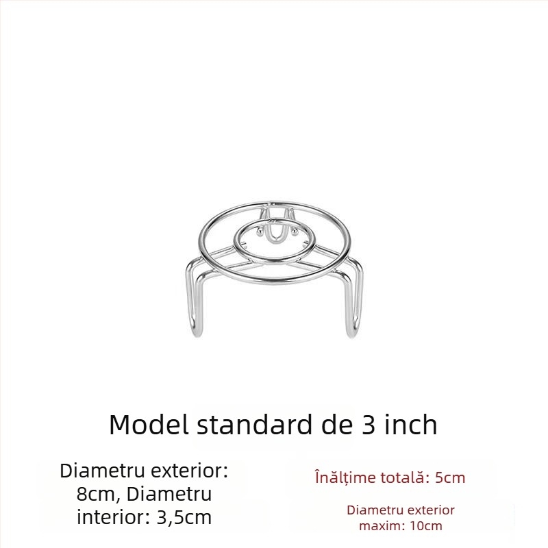 304 oțel inoxidabil – suport mini pentru abur cu înălțime reglabilă – suport mic pentru oală de sănătate și termos