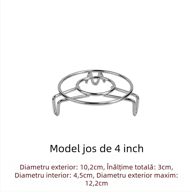 304 oțel inoxidabil – suport mini pentru abur cu înălțime reglabilă – suport mic pentru oală de sănătate și termos