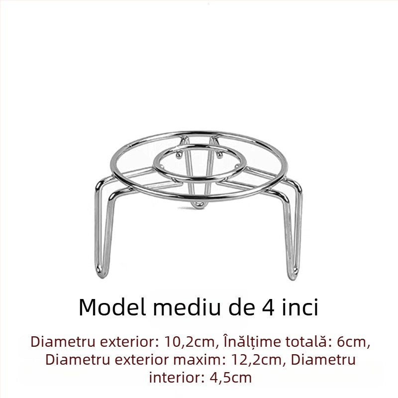 304 oțel inoxidabil – suport mini pentru abur cu înălțime reglabilă – suport mic pentru oală de sănătate și termos