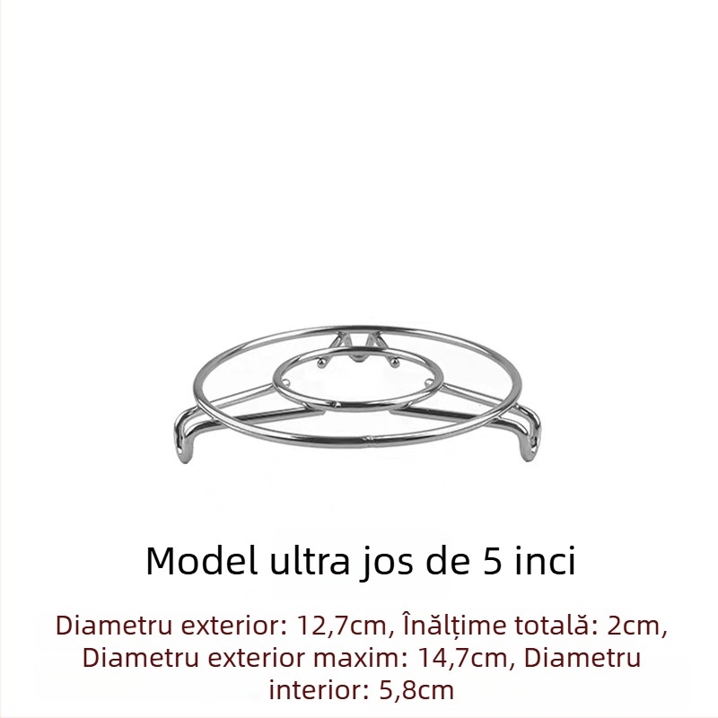 304 oțel inoxidabil – suport mini pentru abur cu înălțime reglabilă – suport mic pentru oală de sănătate și termos