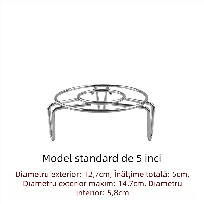 304 oțel inoxidabil – suport mini pentru abur cu înălțime reglabilă – suport mic pentru oală de sănătate și termos