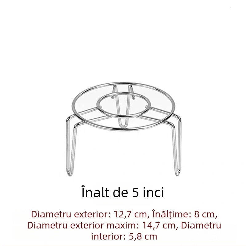 304 oțel inoxidabil – suport mini pentru abur cu înălțime reglabilă – suport mic pentru oală de sănătate și termos