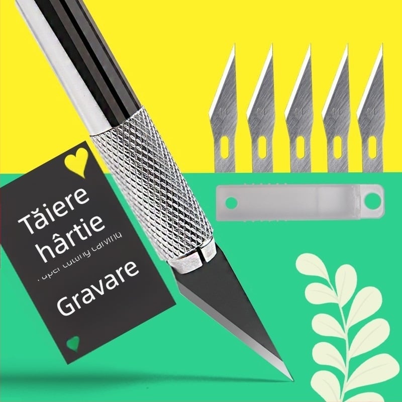 Set de unelte pentru gravură și tăierea hârtiei