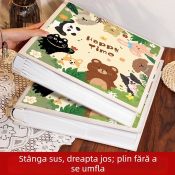 Album foto cu mare capacitate, cu pagini intercalate pentru amintiri și memorie familială, pentru cea mai bună prietenă, dimensiuni 5–6 inch, spațiu pentru șase fotografii, premium