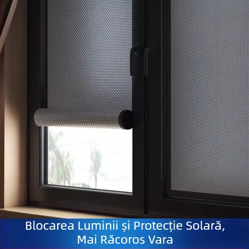 Film de protecție solară și izolație termică pentru geamuri, bandă Velcro pentru perdea de umbrire