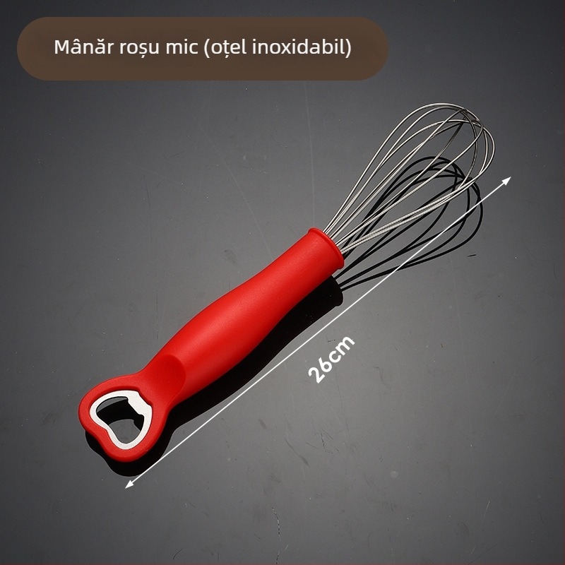 Tel pentru ouă din oțel inoxidabil cu deschizător de sticle – ustensile de bucătărie pentru coacere
