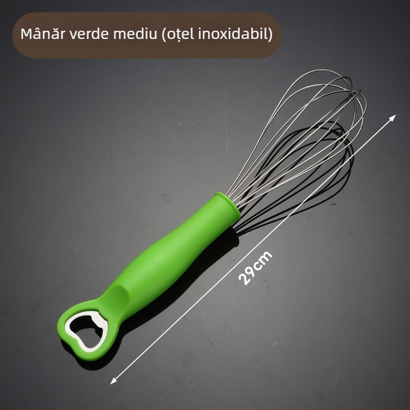Tel pentru ouă din oțel inoxidabil cu deschizător de sticle – ustensile de bucătărie pentru coacere