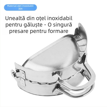 Mașină de făcut găluște din oțel inoxidabil, cu forme mari și mici, presă pentru aluat, oțel inoxidabil 304