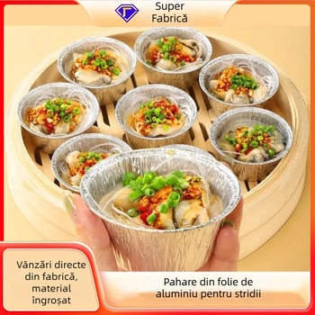 Cupe din folie de aluminiu și tavă pentru tarte cu ouă, cuptor pentru stridii, tavă pentru friteuză cu aer