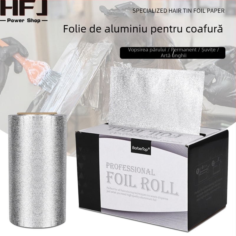 Folie groasă de aluminiu pentru manichiură și saloane de coafură – folie pentru îndepărtarea lacului și decolorarea părului