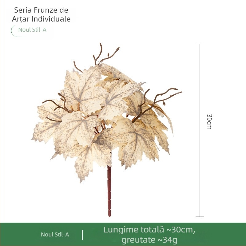 Buchet decorativ artificial cu dovleac, fructe de pădure și frunze de arțar de toamnă – decor pentru Halloween și casă, sărbătoarea recoltei