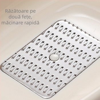 Set ECHO pentru usturoi: răzător din plastic pentru usturoi, măcinător din oțel inoxidabil pentru usturoi, decojit usturoi, măcinător pentru pastă de usturoi