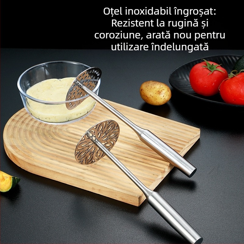 Zdrobitor manual pentru cartofi și hrana de bebeluți, oțel inoxidabil 304, ustensilă de bucătărie