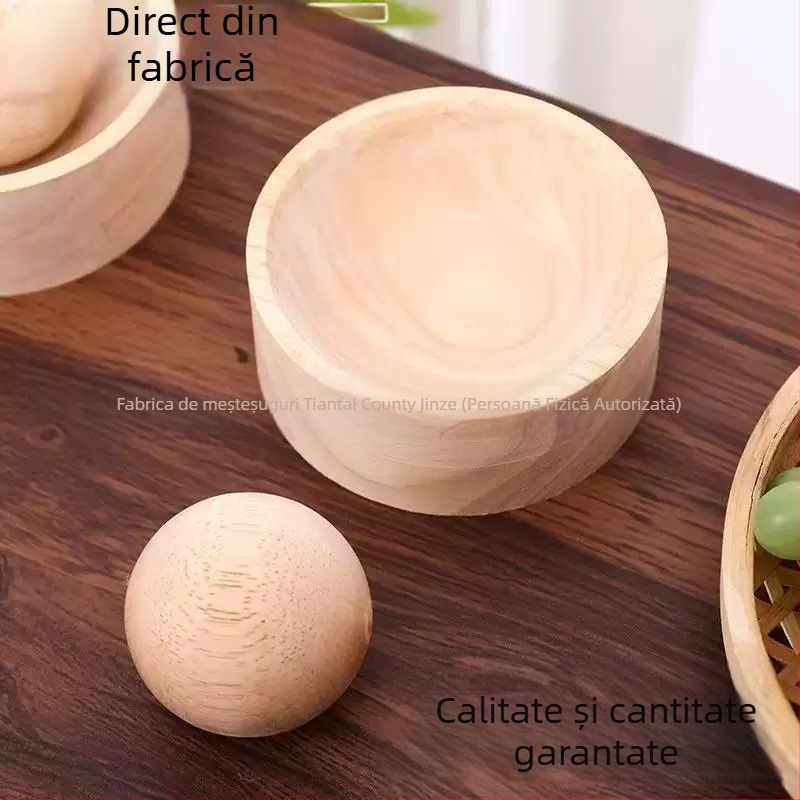 Matriță din lemn pentru foi de gyoza, ustensilă de bucătărie pentru întinderea aluatului, lemn masiv de pin