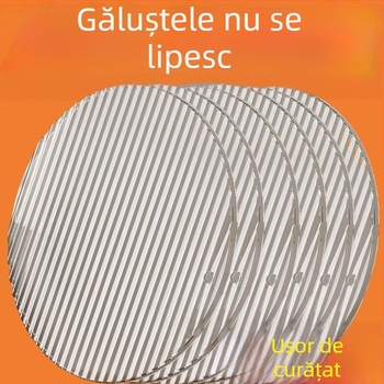 Tavă circulară antiaderentă pentru găluște cu capac, pentru bucătărie de acasă