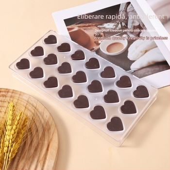 Forme din plastic pentru ciocolată pentru coacere — frunză de arțar, inimă, picătură, formă de ou de pasăre, cilindru, model spiral, diamant, semisferă, pătrat, krizantemă