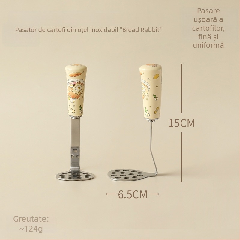 Zdrobitor de cartofi din oțel inoxidabil pentru mâncare de bebeluți și avocado