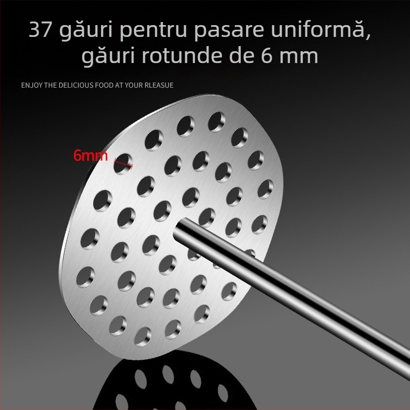 Zdrobitor manual din oțel inoxidabil pentru piure de cartofi și piure pentru bebeluși, ustensilă de bucătărie