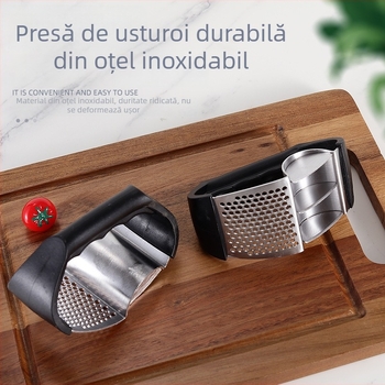 Presă circulară pentru usturoi, mincer manual din oțel inoxidabil