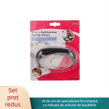 Presă de usturoi din oțel inoxidabil 430, zdrobitor de usturoi manual