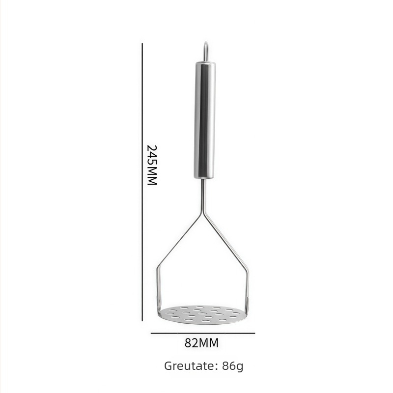 Zdrobitor din oțel inoxidabil pentru cartofi și cartofi dulci, zdrobitor multifuncțional pentru hrana bebelușilor, ustensilă de bucătărie