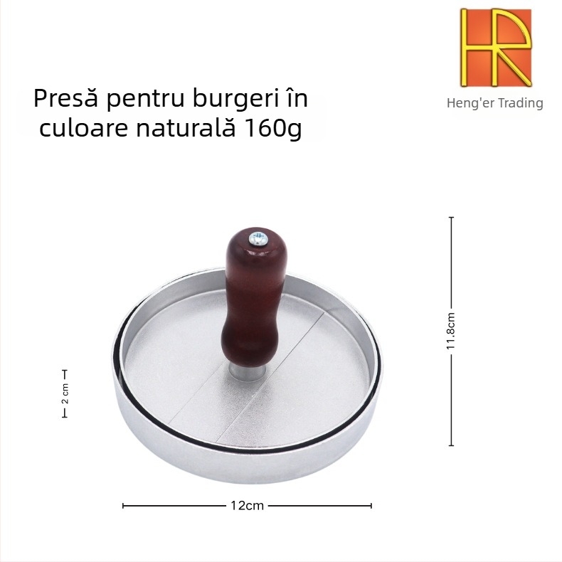 Presă pentru hamburger pentru bucătărie de acasă – matriță circulară pentru chiftele, aparat creativ pentru mic dejun