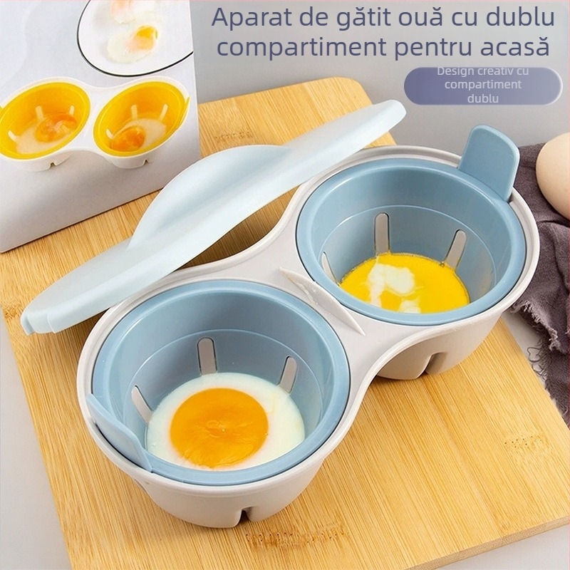 Aparat de gătit ouă la abur pentru alimentația bebelușilor, matriță pentru ouă poșate cu model de valuri de apă, ustensil pentru ouă moi