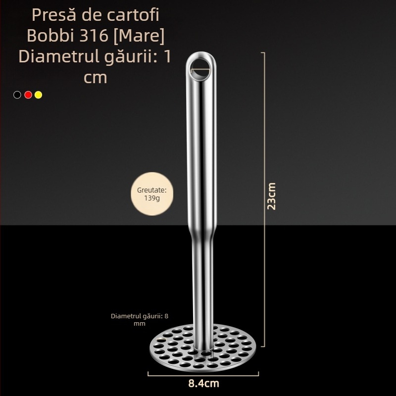 Instrument de presare a alimentației bebelușilor din oțel inoxidabil 316 și zdrobitor de cartofi