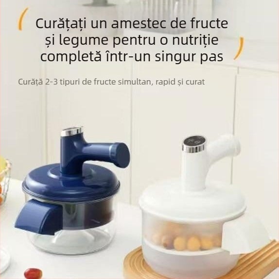 A doua generație: curățător de fructe și legume, mașină de decojit struguri și mixare de ouă, două funcții într-un singur dispozitiv pentru uz casnic și comercial