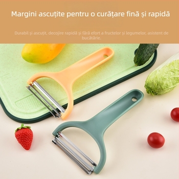 Răzuitor dublu pentru varză, oțel inoxidabil, unealtă de bucătărie multifuncțională și decojitor