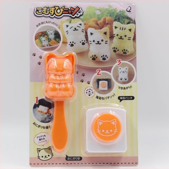 Set de forme pentru bile de orez în formă de panda, pentru artă DIY cu orez și sushi – relief cu nori