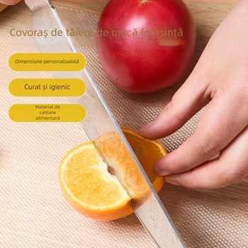 Placă de tăiere de unică folosință, portabilă, impermeabilă, cu suprafață mai groasă pentru pregătirea alimentelor în aer liber