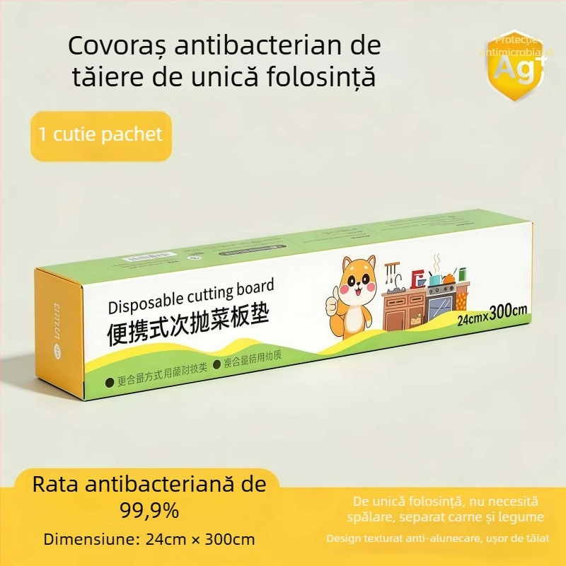 Placă de tăiere de unică folosință, portabilă, impermeabilă, cu suprafață mai groasă pentru pregătirea alimentelor în aer liber