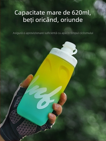 Sticlă de apă pentru ciclism, cu capacitate mare, design de tip strângere, pentru biciclete de drum și MTB